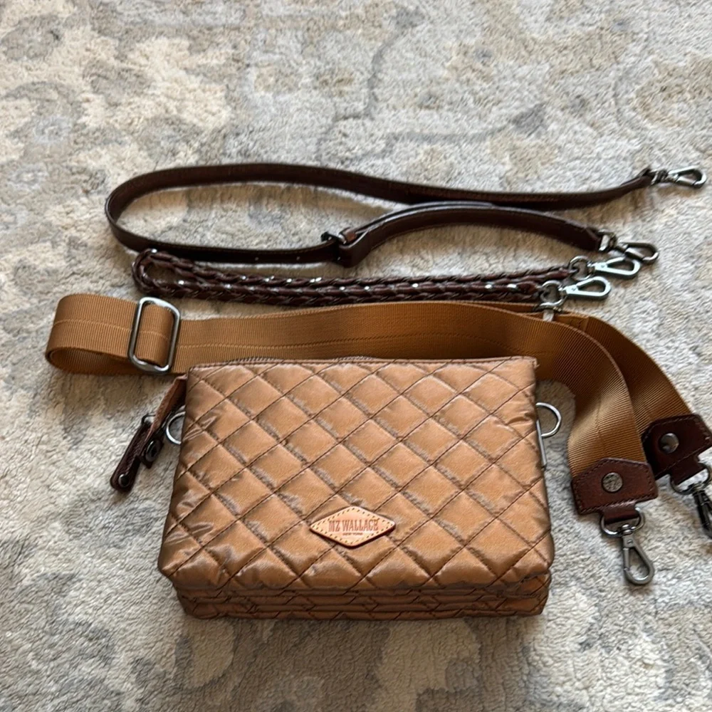 MZ Wallace Tiger Eye Pearl Crosby Pippa - Picture 2 of 5